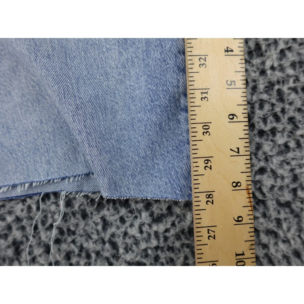 Garage Denim Mom Shorts Womens‎ Size 13 Blue High Rise Raw Hem Light Wash